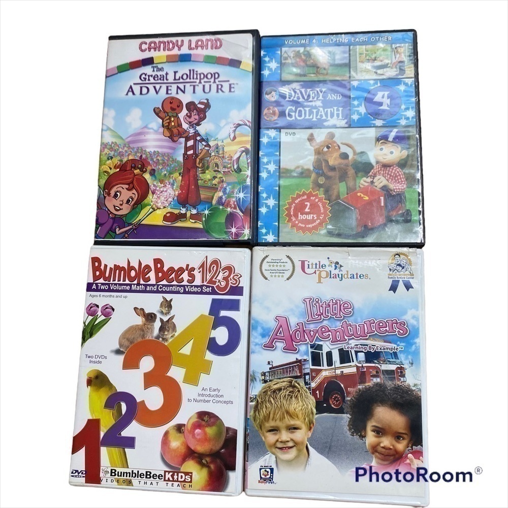 Candy Land Great Lollipop Adventure DVD Bundle Davey and Goliath Fire Truck